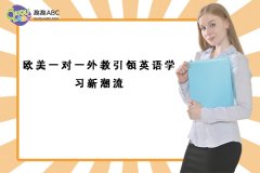 歐美一對一外教引領(lǐng)英語學(xué)習(xí)新潮流